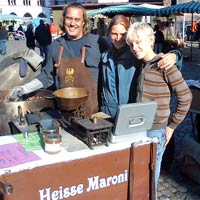 Maroni-Stand Freiburg Münsterplatz