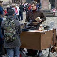 Unser Maroni-Stand am Münsterplatz